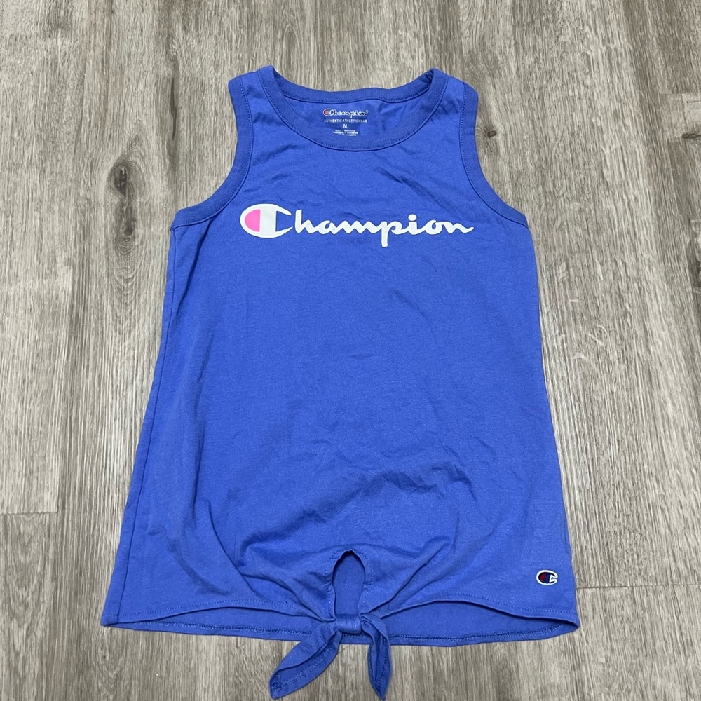 Champion girls knotted blue/purple tank,‎ size M